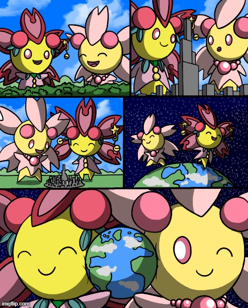 IDK WTH this is but I love it. | image tagged in memes,blank transparent square,pokemon,cherrim,comics,why are you reading this | made w/ Imgflip meme maker