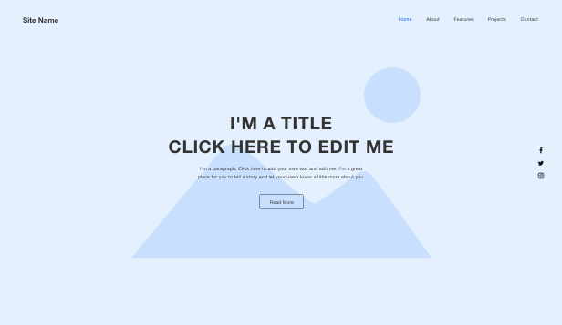 High Quality One page layout Blank Meme Template