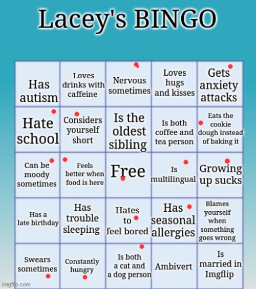 SO MANY BINGOS | image tagged in lacey's bingo | made w/ Imgflip meme maker