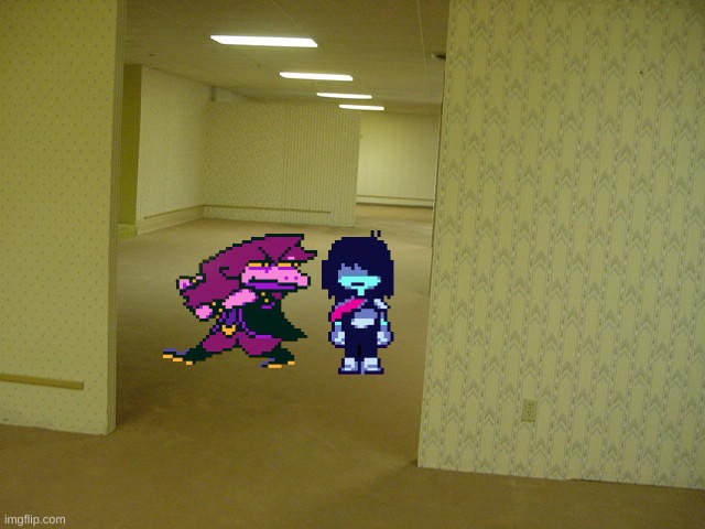 GOD DAMMIT KRIS WHERE THE HELL ARE WE | image tagged in the backrooms,deltarune | made w/ Imgflip meme maker