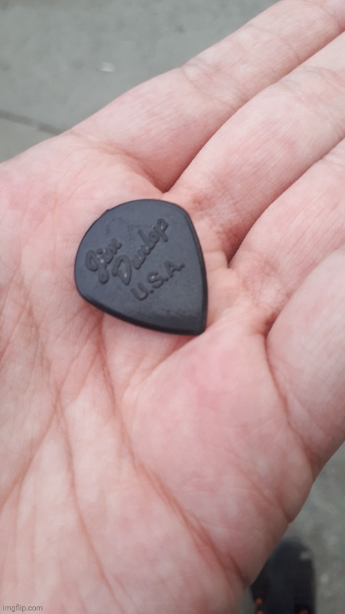 Found a lost plectrum (is this good for metal guitar?) | made w/ Imgflip meme maker
