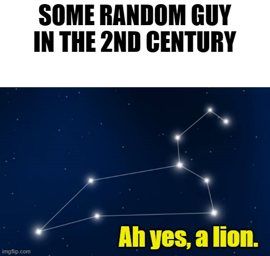 SOME RANDOM GUY IN THE 2ND CENTURY; Ah yes, a lion. | image tagged in lion,dumb,lol | made w/ Imgflip meme maker
