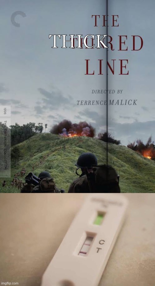 The Thick Red Line |  THICK | image tagged in covid 19 | made w/ Imgflip meme maker