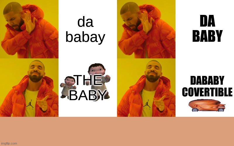 High Quality DABABY Blank Meme Template