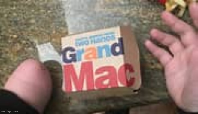 it says two hands on there, I know it's blurry | made w/ Imgflip meme maker