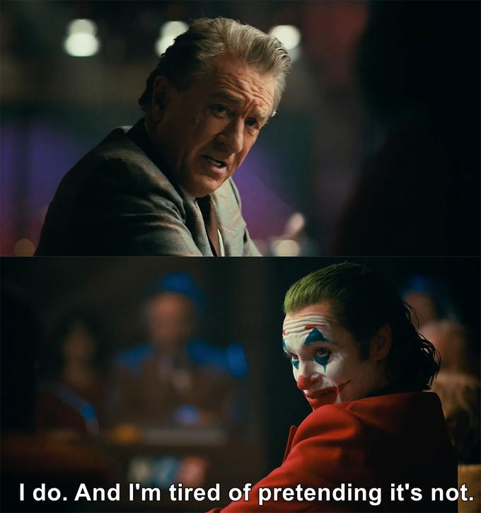 High Quality Joker is tired of pretending it's not Blank Meme Template