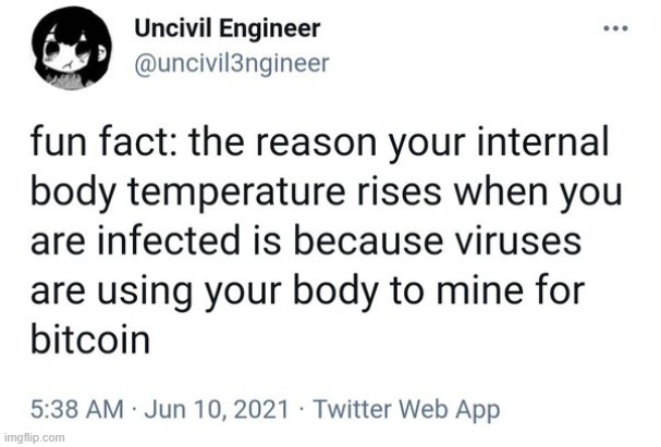 Fact | image tagged in bitcoin | made w/ Imgflip meme maker