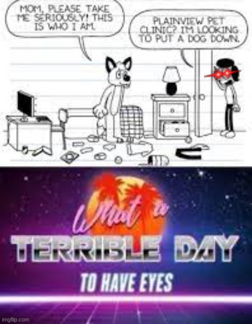 put that dog down now | image tagged in diary of a wimpy kid,anti furry,what a terrible day to have eyes | made w/ Imgflip meme maker