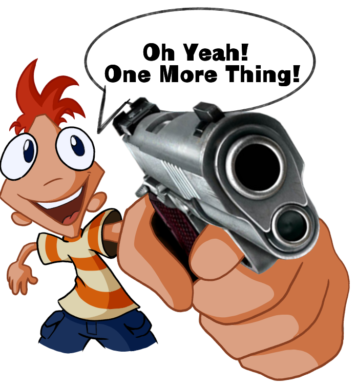 High Quality Gun Phineas Blank Meme Template