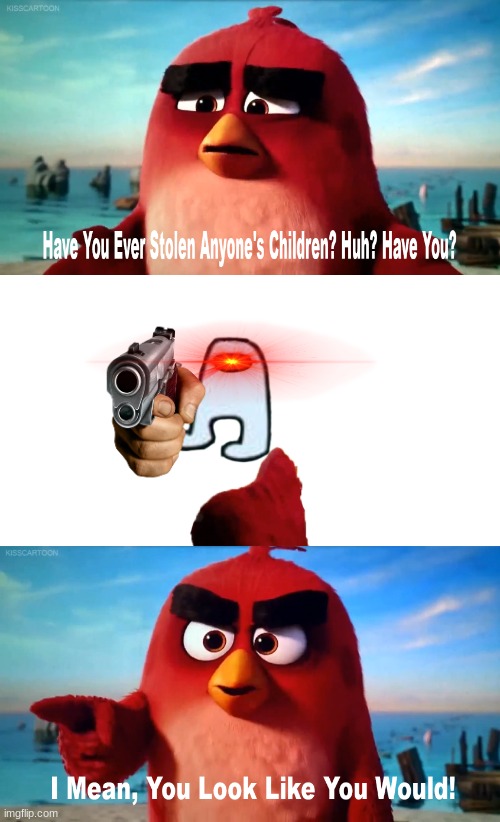 image tagged in angry birds,amogus | made w/ Imgflip meme maker