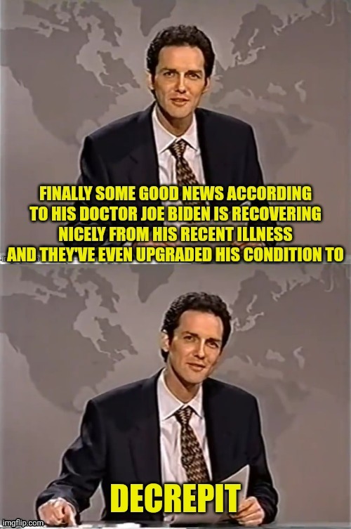 The Fake News With Norm | image tagged in weekend update with norm,fake news,joe biden | made w/ Imgflip meme maker