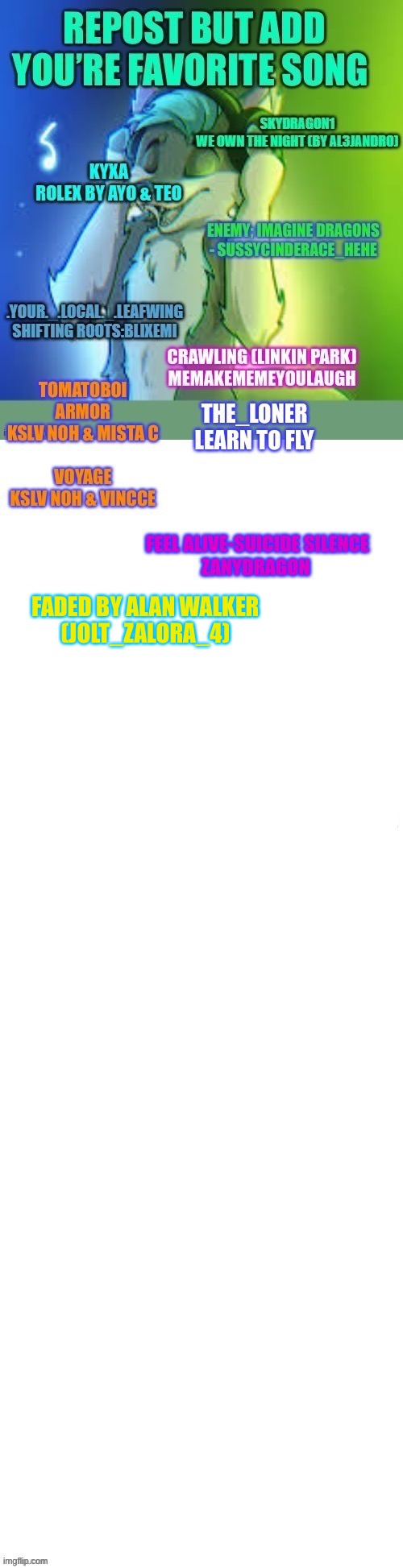 FADED BY ALAN WALKER
(JOLT_ZALORA_4) | made w/ Imgflip meme maker