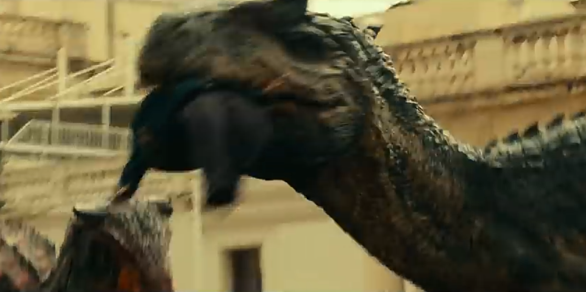 Allosaurus eating person Blank Meme Template