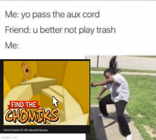 The only thing good baout the audio purge is that it made find the chomiks make their own soundtrack and uh. It hits kinda hard | made w/ Imgflip meme maker