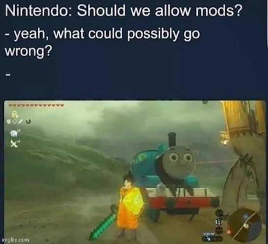 XD | image tagged in the legend of zelda breath of the wild | made w/ Imgflip meme maker