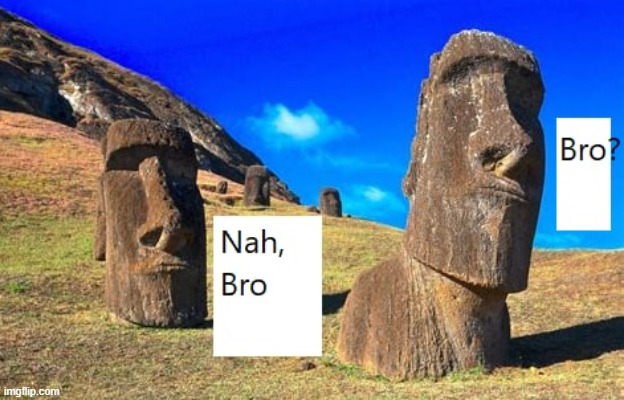 Easter Island Bros 2 | made w/ Imgflip meme maker