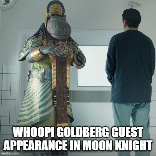 Whoopi Goldberg guest appearance in Moon Knight | WHOOPI GOLDBERG GUEST APPEARANCE IN MOON KNIGHT | image tagged in moon knight,whoopi goldberg,marvel | made w/ Imgflip meme maker