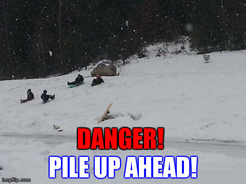 DANGER! PILE UP AHEAD! | made w/ Imgflip meme maker