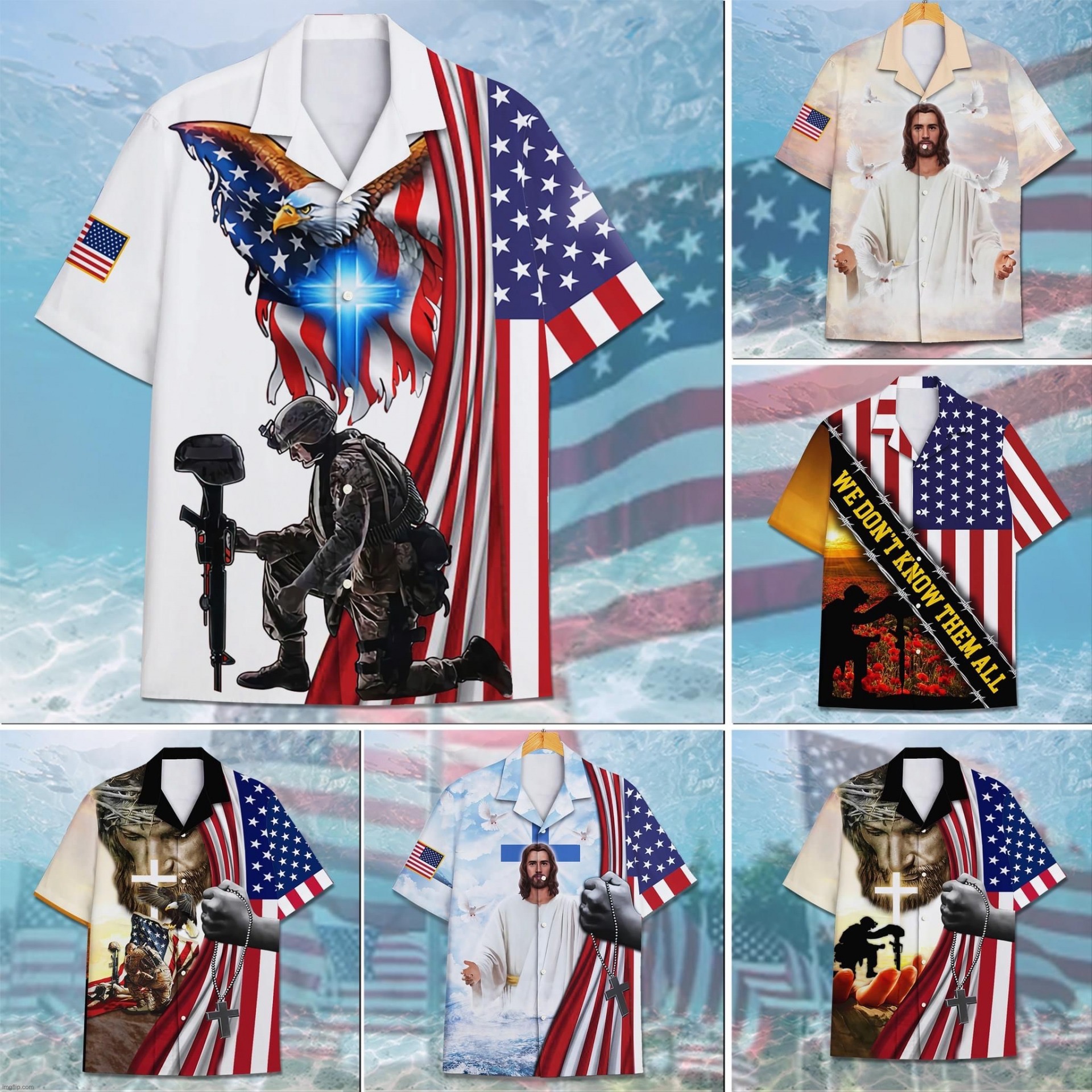 Patriotic Jesus shirts | image tagged in patriotic jesus shirts | made w/ Imgflip meme maker