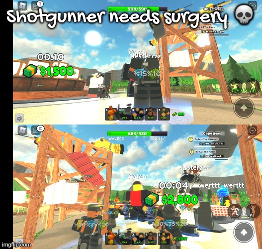 oof | Shotgunner needs surgery 💀 | made w/ Imgflip meme maker
