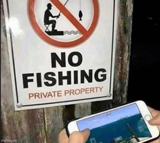 No fishing | made w/ Imgflip meme maker
