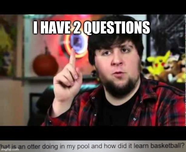 ???? | I HAVE 2 QUESTIONS | image tagged in jontron i have several questions | made w/ Imgflip meme maker