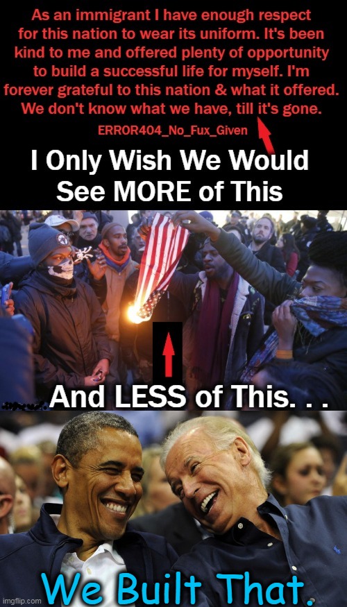 America Deserves MORE Gratitude & LESS Griping; Be Grateful, Not Hateful! | We Built That. | image tagged in politics,love of country,patriotism,gratitude,whining,obama and biden | made w/ Imgflip meme maker