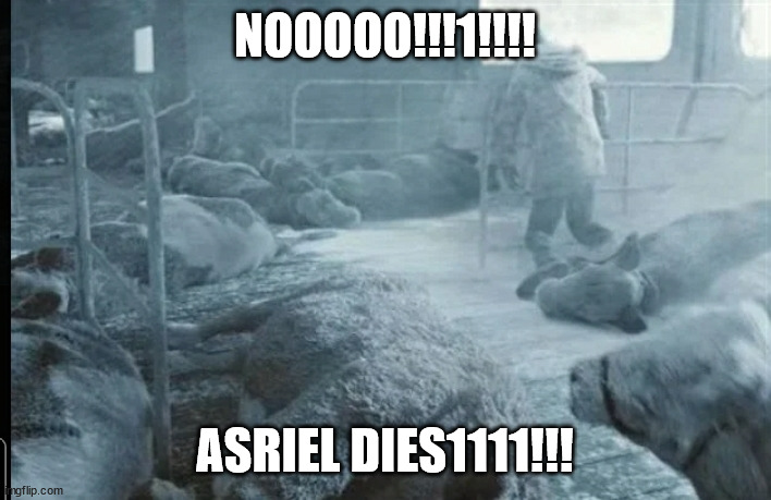 I know it's a cow but who tf cares Ig | NOOOOO!!!1!!!! ASRIEL DIES1111!!! | image tagged in shitpost status | made w/ Imgflip meme maker