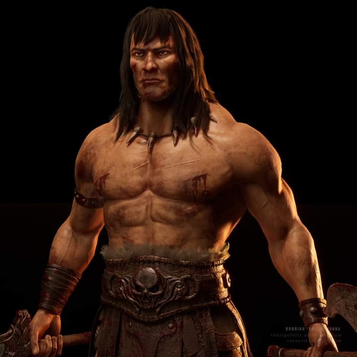 Conan the Barbarian painting Blank Meme Template