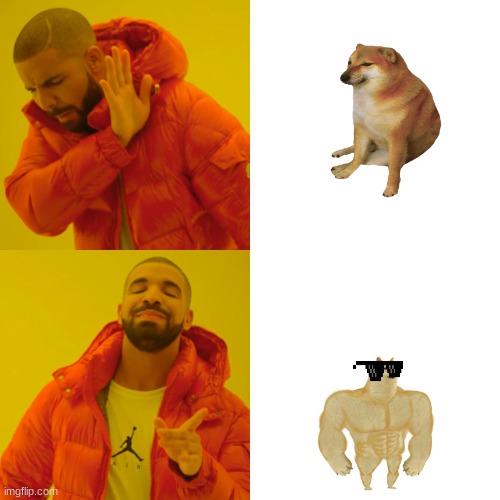 Doggo Approved | image tagged in memes,drake hotline bling | made w/ Imgflip meme maker