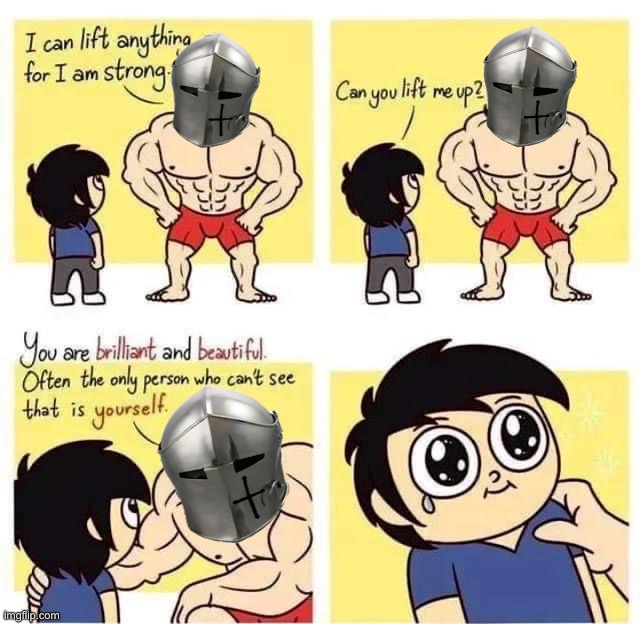 Crusaders can lift anything Blank Meme Template