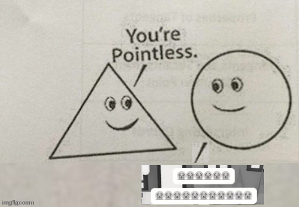 You're Pointless Blank | image tagged in you're pointless blank | made w/ Imgflip meme maker