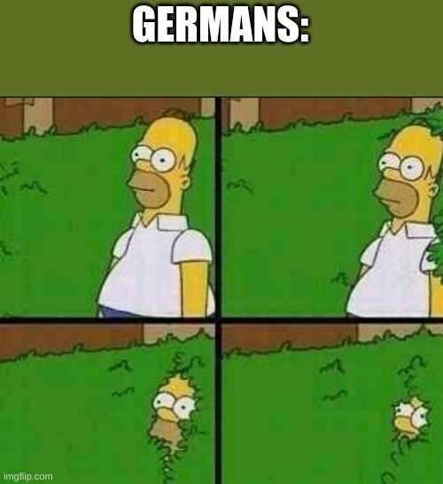 Homer Simpson Nope | GERMANS: | image tagged in homer simpson nope | made w/ Imgflip meme maker