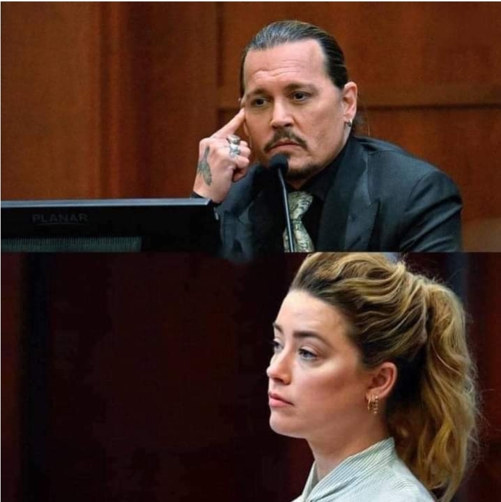 Amber and Johnny Blank Meme Template