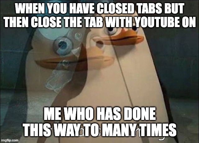 Private Internal Screaming | WHEN YOU HAVE CLOSED TABS BUT THEN CLOSE THE TAB WITH YOUTUBE ON; ME WHO HAS DONE THIS WAY TO MANY TIMES | image tagged in private internal screaming | made w/ Imgflip meme maker