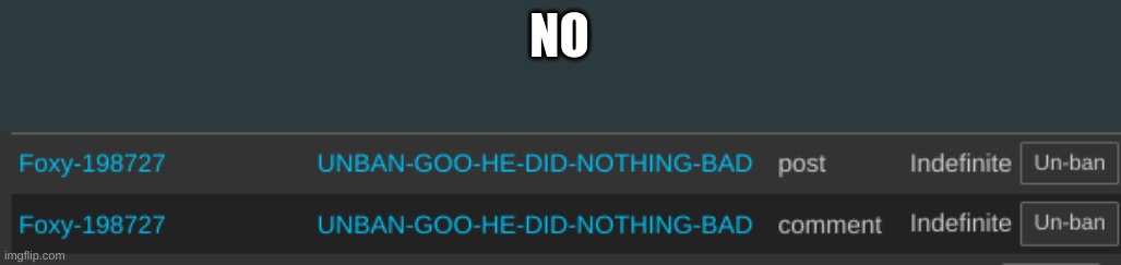 fuck goo | NO | made w/ Imgflip meme maker