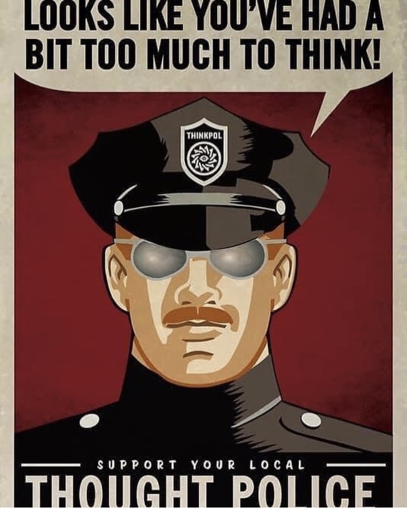 High Quality Thought police Blank Meme Template