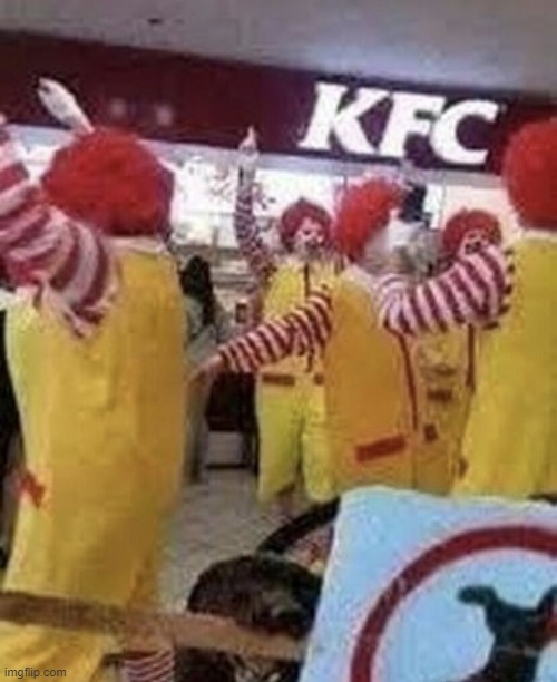 kfc clowns | image tagged in kfc clowns | made w/ Imgflip meme maker