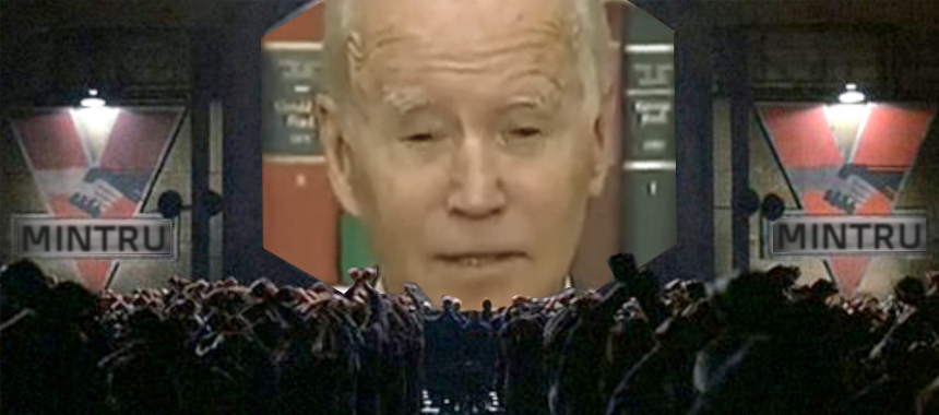 Biden Ministry of Truth Blank Meme Template