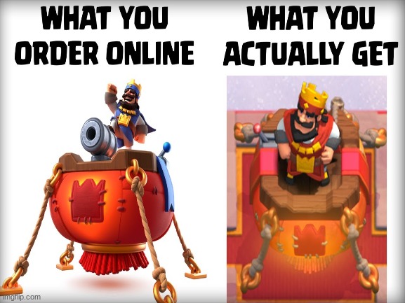 dam this isn't what expected | image tagged in clash royale,bruh | made w/ Imgflip meme maker
