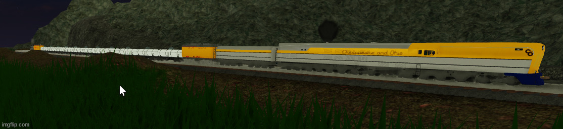 the cum delivery train | image tagged in c and o m-1 turbine | made w/ Imgflip meme maker