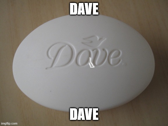 Dove Soap | DAVE DAVE | image tagged in dove soap | made w/ Imgflip meme maker