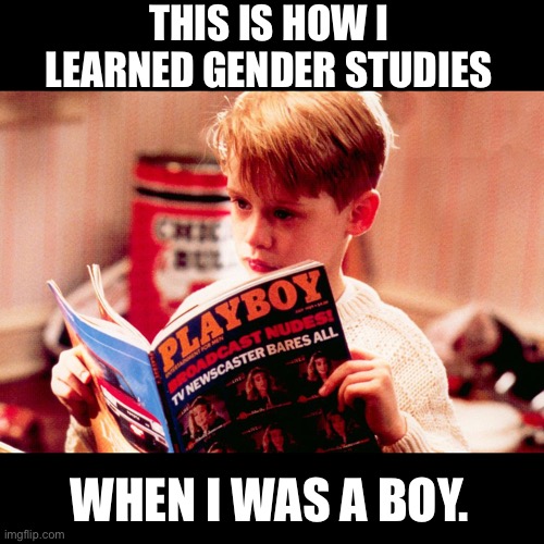 Gender studies | THIS IS HOW I LEARNED GENDER STUDIES; WHEN I WAS A BOY. | image tagged in gender | made w/ Imgflip meme maker