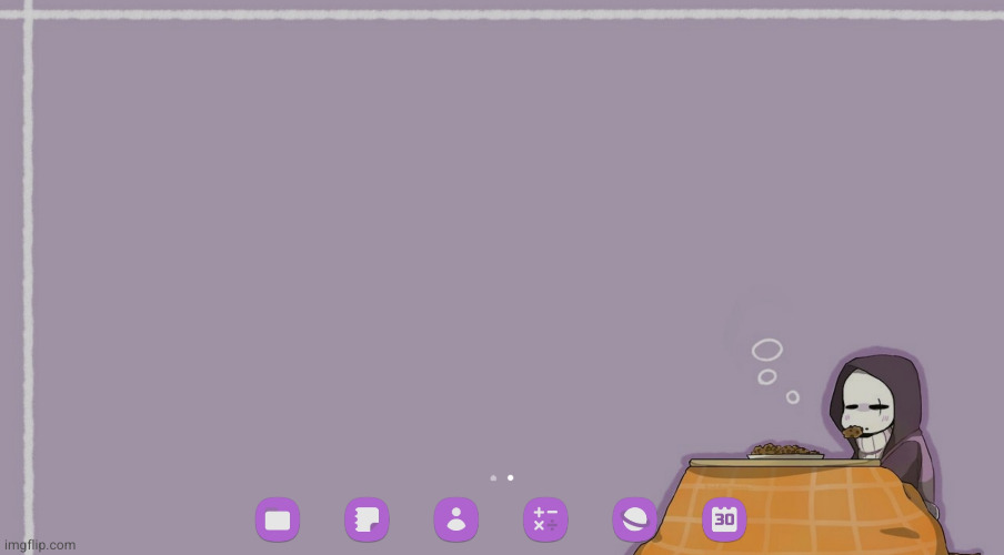 this is my wallpaper on my new tab,  My brother said he looked adorable XD | made w/ Imgflip meme maker
