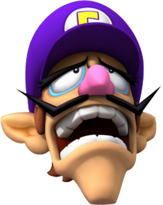 High Quality Waluigi head Blank Meme Template