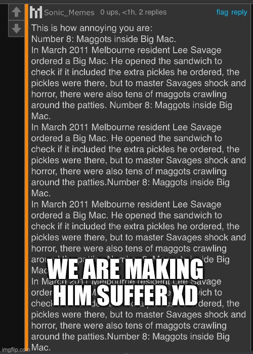 WE ARE MAKING HIM SUFFER XD | made w/ Imgflip meme maker