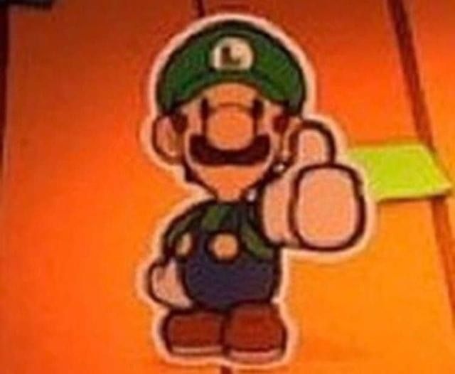 Luigi approves Blank Meme Template