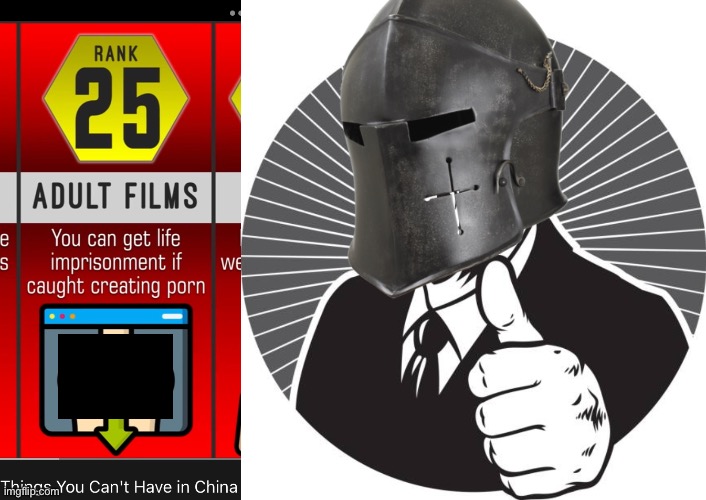 image tagged in thumbs up crusader | made w/ Imgflip meme maker