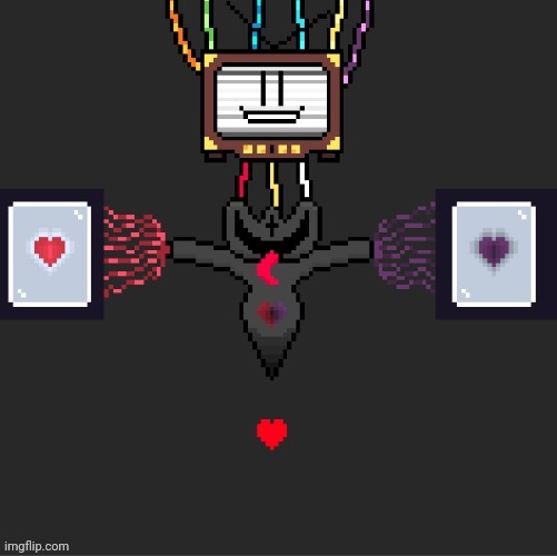 This is a pixel drawing I made. Based on UNDERTALE's Flowey | image tagged in undertale,boss,pixel,art,original character | made w/ Imgflip meme maker