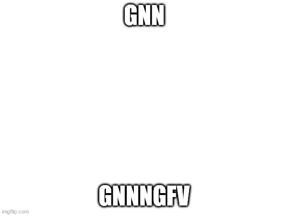 Blank White Template | GNN; GNNNGFV | image tagged in blank white template | made w/ Imgflip meme maker